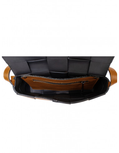 Dámská proplétaná kožená kabelka Giostra Carlita