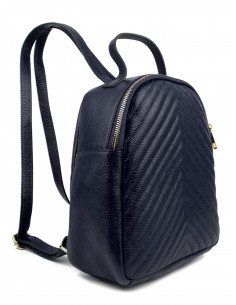 Dámský kožený batoh Giostra Zaino s ozdobným prošíváním 2