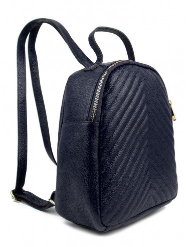 Dámský kožený batoh Giostra Zaino s ozdobným prošíváním