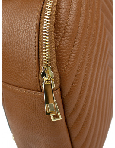 Dámský kožený batoh Giostra Zaino s ozdobným prošíváním