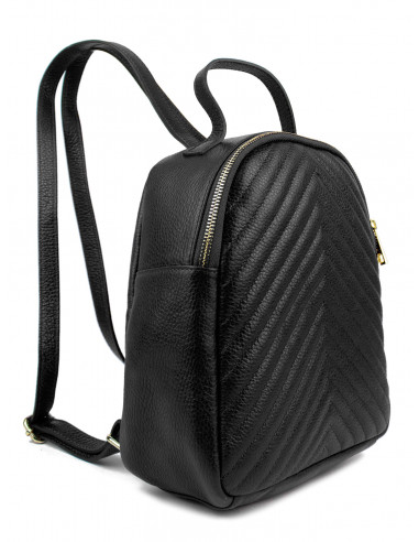 Dámský kožený batoh Giostra Zaino s ozdobným prošíváním