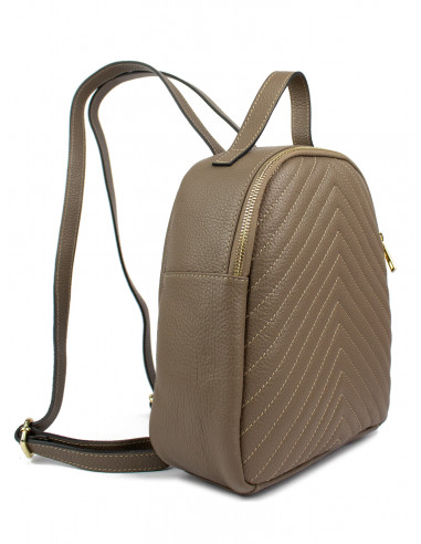 Dámský kožený batoh Giostra Zaino s ozdobným prošíváním