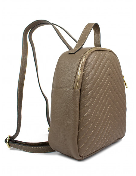 Dámský kožený batoh Giostra Zaino s ozdobným prošíváním