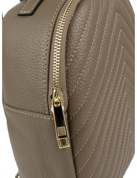 Dámský kožený batoh Giostra Zaino s ozdobným prošíváním