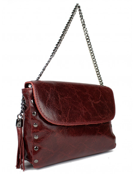 Dámská kožená kabelka Giostra Laetita s řetízkem