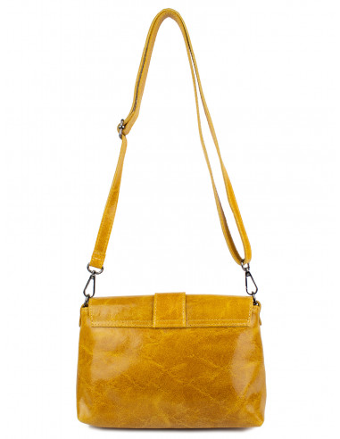 Dámská kožená crossbody kabelka Giostra Luna s kovovou ozdobou