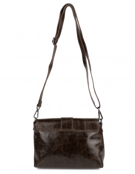 Dámská kožená crossbody kabelka Giostra Luna s kovovou ozdobou