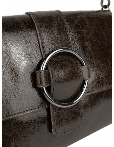 Dámská kožená crossbody kabelka Giostra Luna s kovovou ozdobou