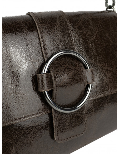 Dámská kožená crossbody kabelka Giostra Luna s kovovou ozdobou