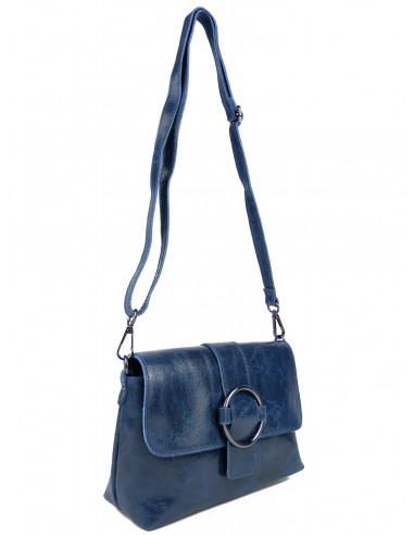 Dámská kožená crossbody kabelka Giostra Luna s kovovou ozdobou