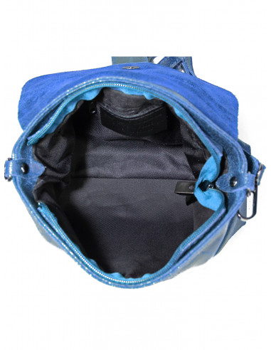 Dámská kožená crossbody kabelka Giostra Luna s kovovou ozdobou