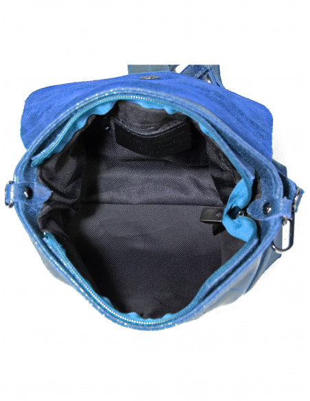 Dámská kožená crossbody kabelka Giostra Luna s kovovou ozdobou