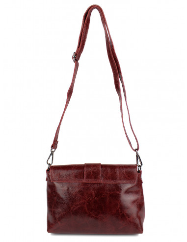 Dámská kožená crossbody kabelka Giostra Luna s kovovou ozdobou