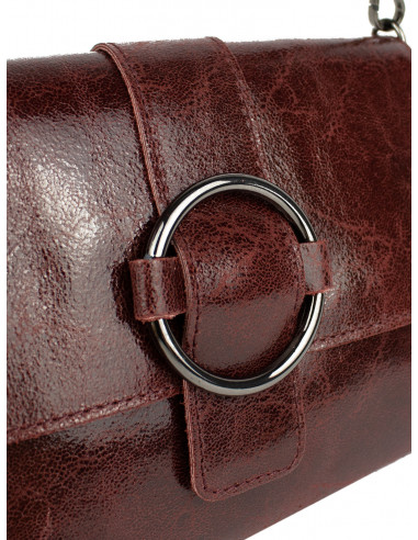 Dámská kožená crossbody kabelka Giostra Luna s kovovou ozdobou