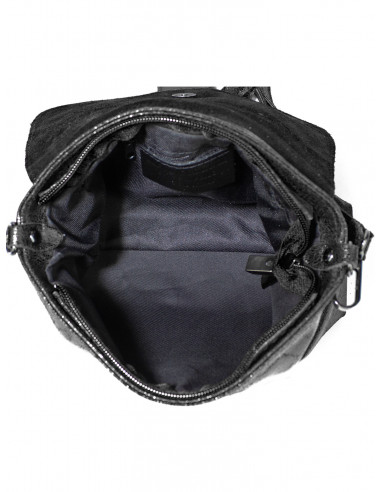 Dámská kožená crossbody kabelka Giostra Luna s kovovou ozdobou