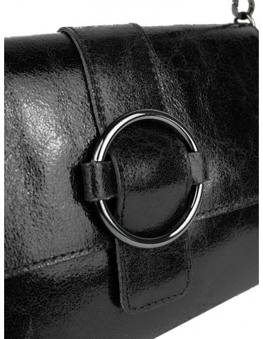 Dámská kožená crossbody kabelka Giostra Luna s kovovou ozdobou