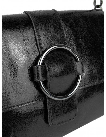 Dámská kožená crossbody kabelka Giostra Luna s kovovou ozdobou