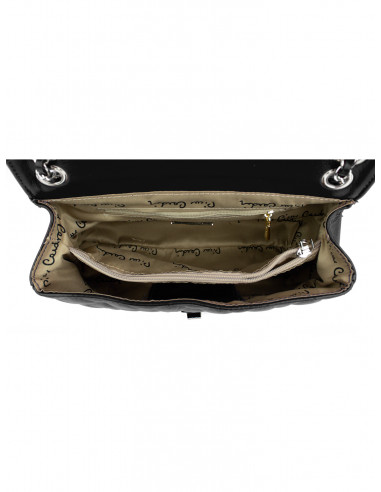 Dámská kožená kabelka Pierre Cardin Bella Medium prošívaná s řetízkem