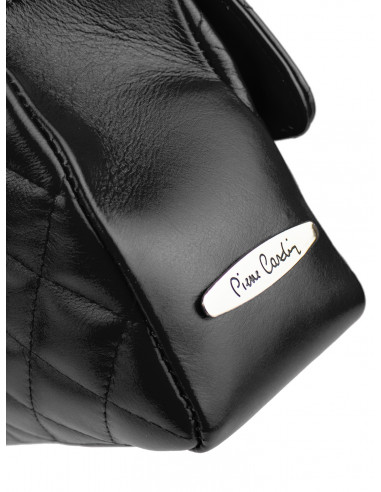 Dámská kožená kabelka Pierre Cardin Bella Medium prošívaná s řetízkem