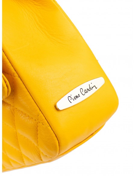 Dámská kožená kabelka Pierre Cardin Bella Medium prošívaná s řetízkem