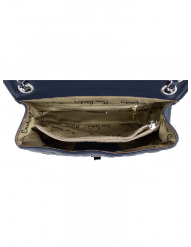 Dámská kožená kabelka Pierre Cardin Bella Medium prošívaná s řetízkem