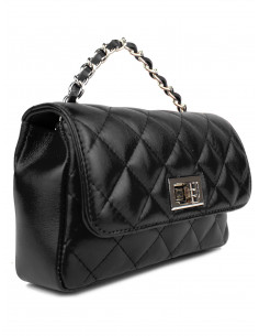 Dámská kožená kabelka Pierre Cardin Bella Piccola prošívaná s řetízkem 2