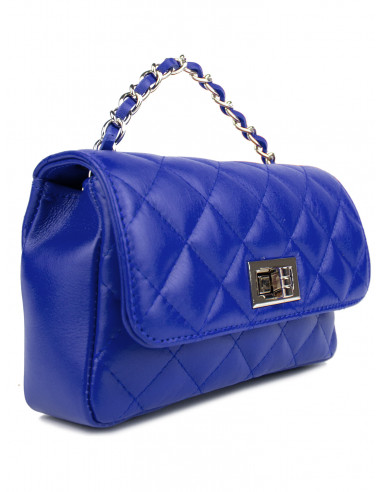 Dámská kožená kabelka Pierre Cardin Bella Piccola prošívaná s řetízkem