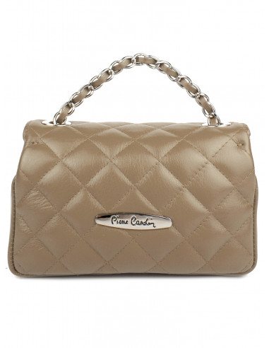 Dámská kožená kabelka Pierre Cardin Bella Piccola prošívaná s řetízkem