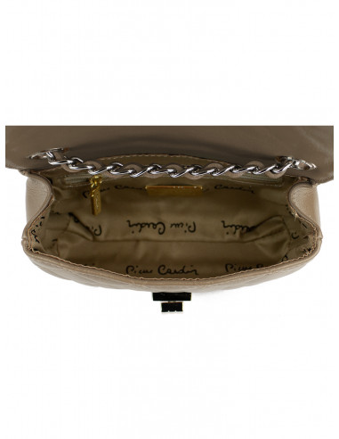 Dámská kožená kabelka Pierre Cardin Bella Piccola prošívaná s řetízkem