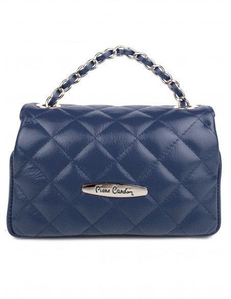 Dámská kožená kabelka Pierre Cardin Bella Piccola prošívaná s řetízkem