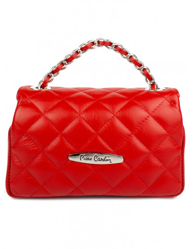 Dámská kožená kabelka Pierre Cardin Bella Piccola prošívaná s řetízkem