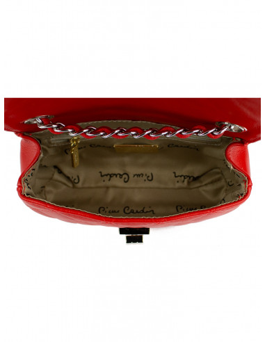 Dámská kožená kabelka Pierre Cardin Bella Piccola prošívaná s řetízkem