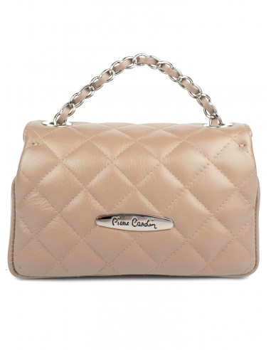 Dámská kožená kabelka Pierre Cardin Bella Piccola prošívaná s řetízkem