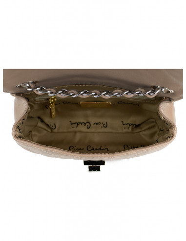 Dámská kožená kabelka Pierre Cardin Bella Piccola prošívaná s řetízkem