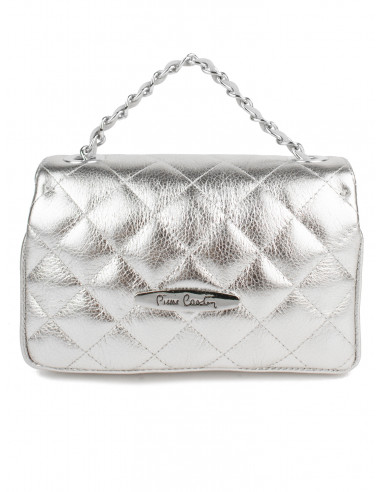 Dámská kožená kabelka Pierre Cardin Bella Piccola prošívaná s řetízkem