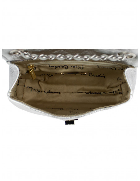 Dámská kožená kabelka Pierre Cardin Bella Piccola prošívaná s řetízkem