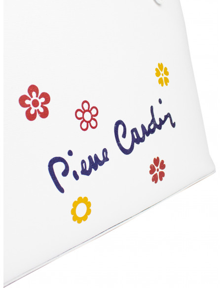 Dámská kožená kabelka Pierre Cardin Grace shopper bag s květy