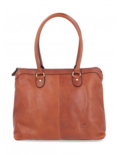 Dámská italská kožená kabelka Cristina Rui Laura hnědá