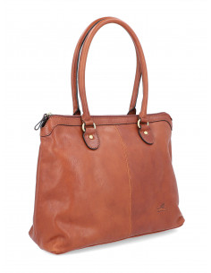 Dámská italská kožená kabelka Cristina Rui Laura hnědá 2