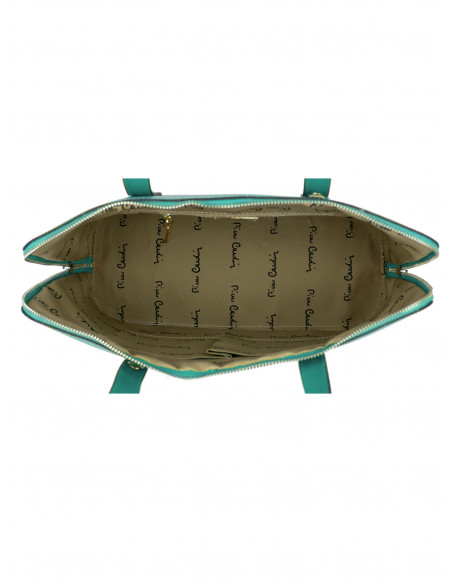 Dámská kožená kabelka Pierre Cardin Chantal Grande s květy