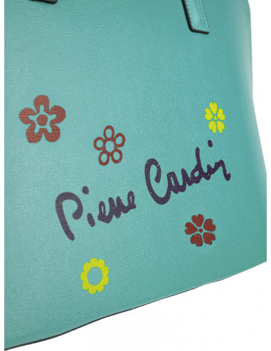 Dámská kožená kabelka Pierre Cardin Chantal Grande s květy