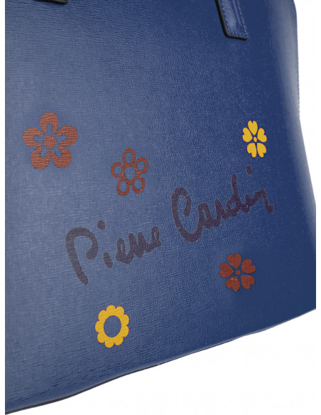 Dámská kožená kabelka Pierre Cardin Chantal Grande s květy