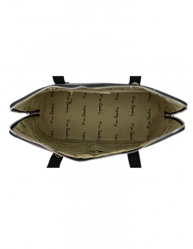 Dámská kožená kabelka Pierre Cardin Chantal Grande s květy