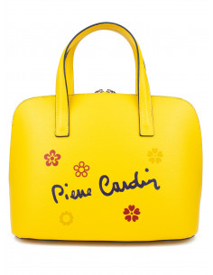 Dámská kožená kabelka Pierre Cardin Chantal Medium s květy