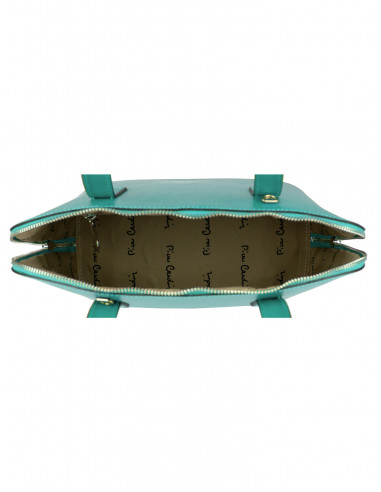 Dámská kožená kabelka Pierre Cardin Chantal Medium s květy