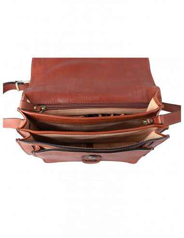 Dámská italská kožená crossbody kabelka Cristina Rui Piacenza