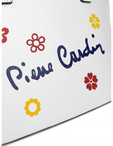 Dámská kožená kabelka Pierre Cardin Chantal Medium s květy