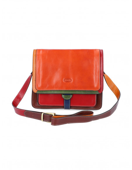 Dámská italská kožená crossbody kabelka Cristina Rui Piacenza