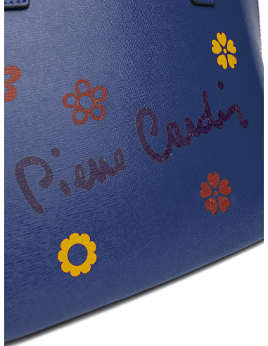 Dámská kožená kabelka Pierre Cardin Chantal Medium s květy