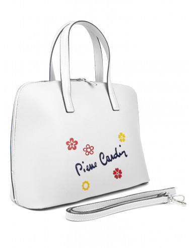 Dámská kožená kabelka Pierre Cardin Chantal Grande s květy